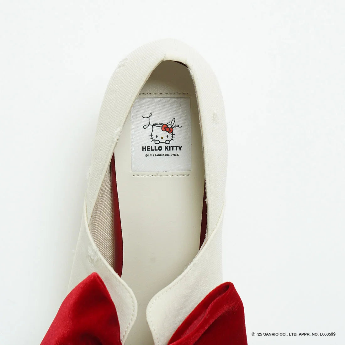 【限定品預訂】售完即止【HELLO KITTY × Launa lea 特別聯名】日本製￼7cm踭蝴蝶結高跟鞋 (612K)(象牙白/Ivory Z/C)