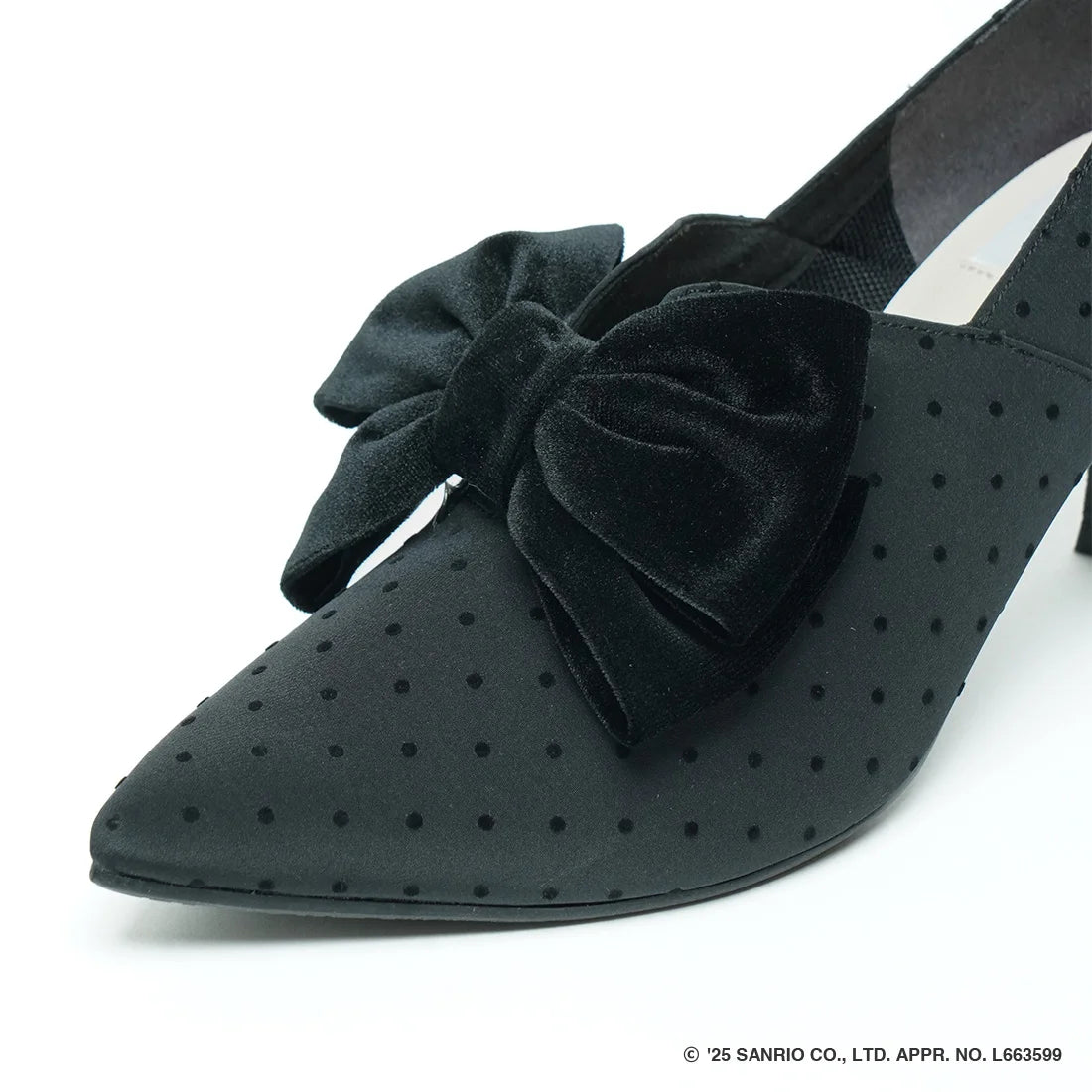 【限定品預訂】售完即止【HELLO KITTY × Launa lea 特別聯名】日本製7cm踭蝴蝶結高跟鞋 (612K)(黑色/Black Z/C)