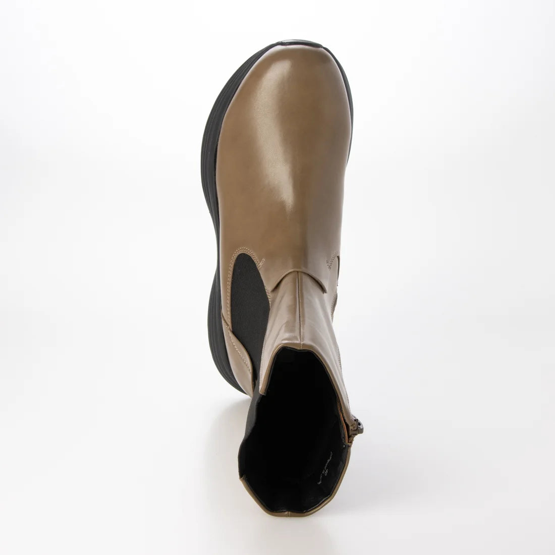 【新品預訂】日本 Lauf Oletta 4cm 輕質厚底側高短靴 (L156 Khaki)(卡其色)
