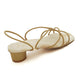 【新品預訂】日本製 Launa Lea 3.5cm踭交叉線帶涼鞋 (626)(杏色 Z/C / Beige Z/C)