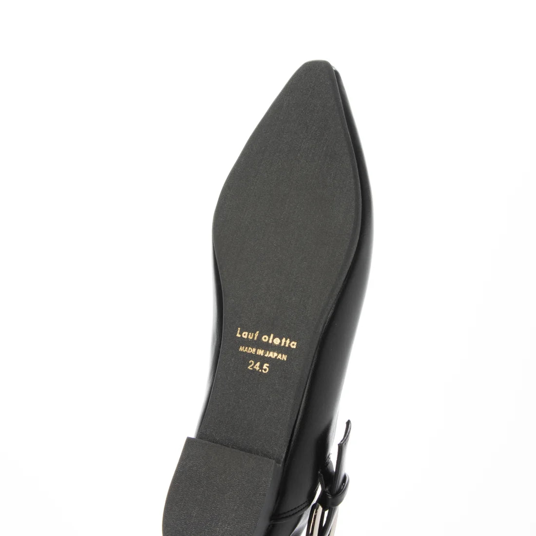 【新品預訂】日本製 Lauf Oletta  [All Weather] 全天候 可踩踭 柔軟大扣環V型平底鞋（LRP139 BLACK）