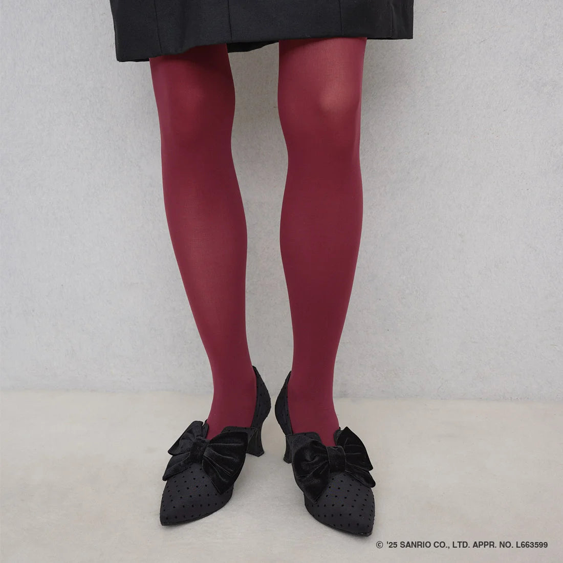 【限定品預訂】售完即止【HELLO KITTY × Launa lea 特別聯名】日本製7cm踭蝴蝶結高跟鞋 (612K)(黑色/Black Z/C)