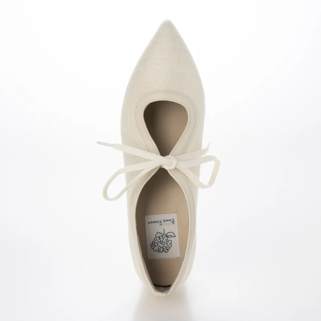 【新品預訂】日本製Emma Francis  3cm踭 經典蝴蝶結高跟鞋（象牙色）(3002g-Z 177)