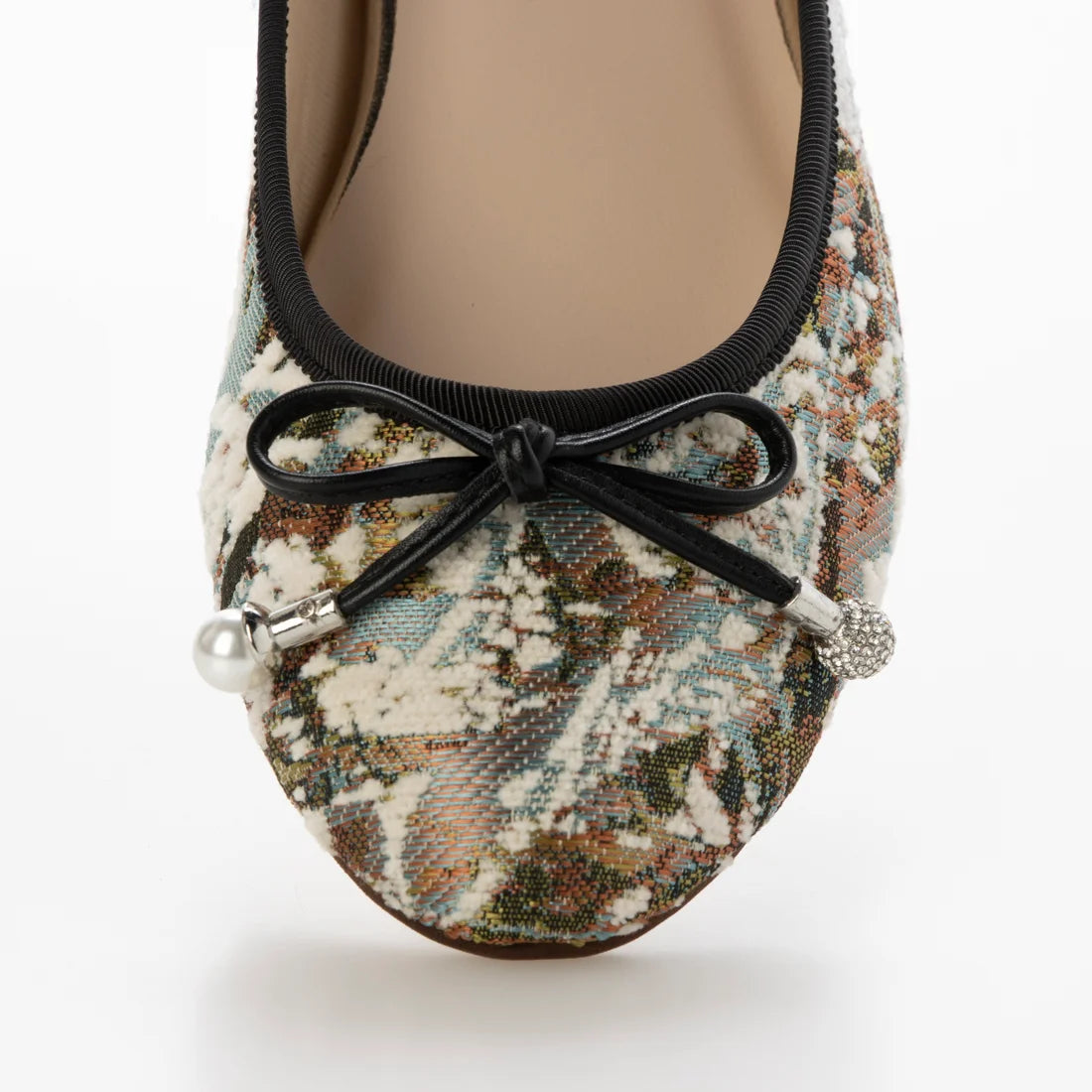 【新品預訂】日本製 Lauf Oletta   珍珠水鑽芭蕾舞鞋（LH126 Ivory Z/C) (象牙色)