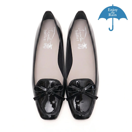 【新品預訂】日本製 Launa lea 晴雨兼用 方頭芭蕾樂福鞋( RB8401A ) (黑色/ Black-E)