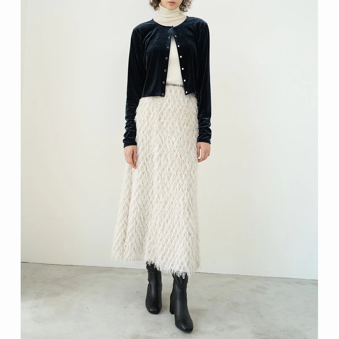 Launa lea 方頭彈性長靴 (S140) (Black)