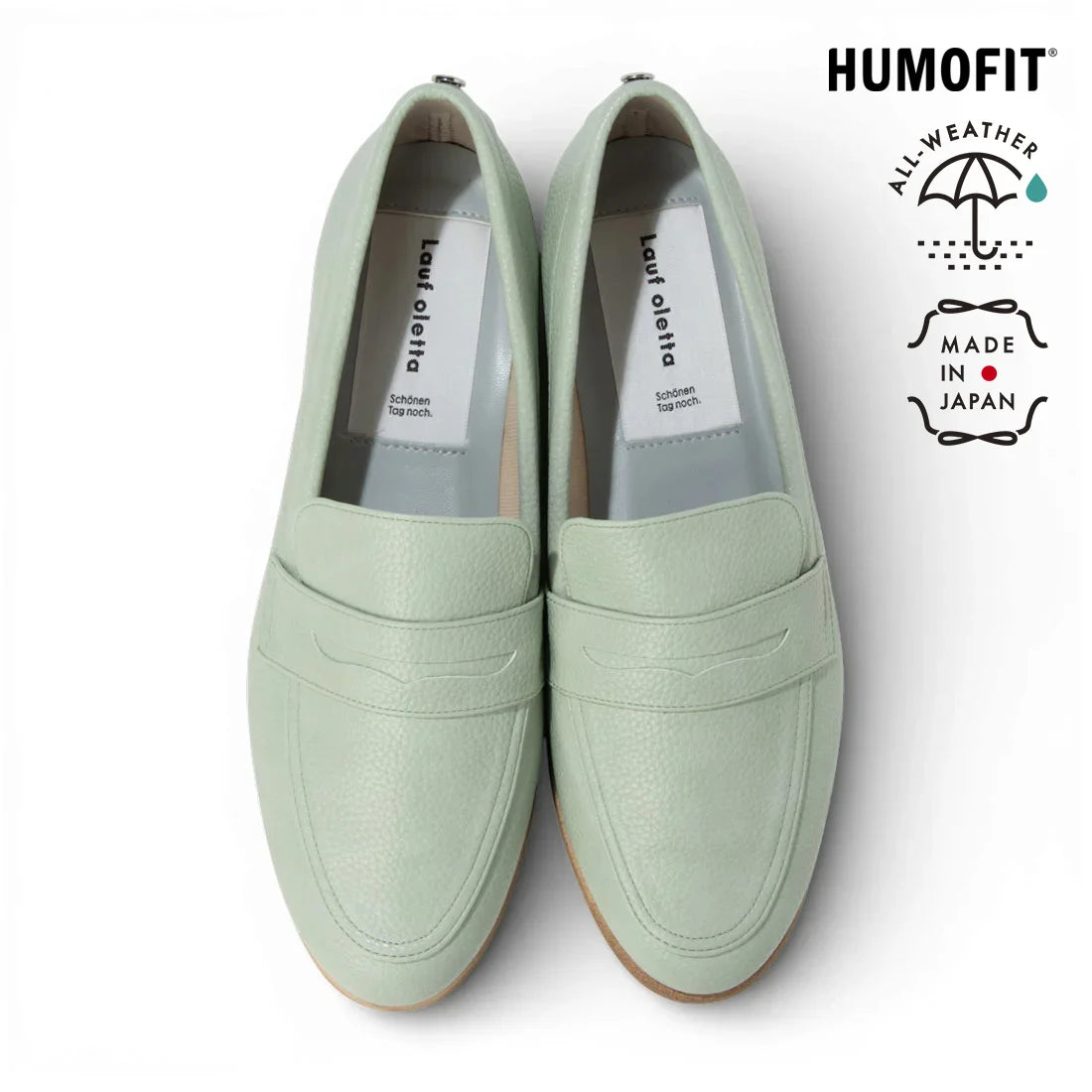 【新品預訂】日本製 Lauf Oletta [All Weather] 全天候柔軟便士樂福鞋 (LRH104A MINT) (薄荷色)