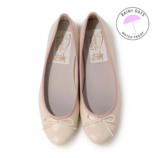 【新品預訂】日本製 Launa lea Rainyday 防水圓頭芭蕾鞋 (RB1404A)(淺粉色 E / L Pink E )