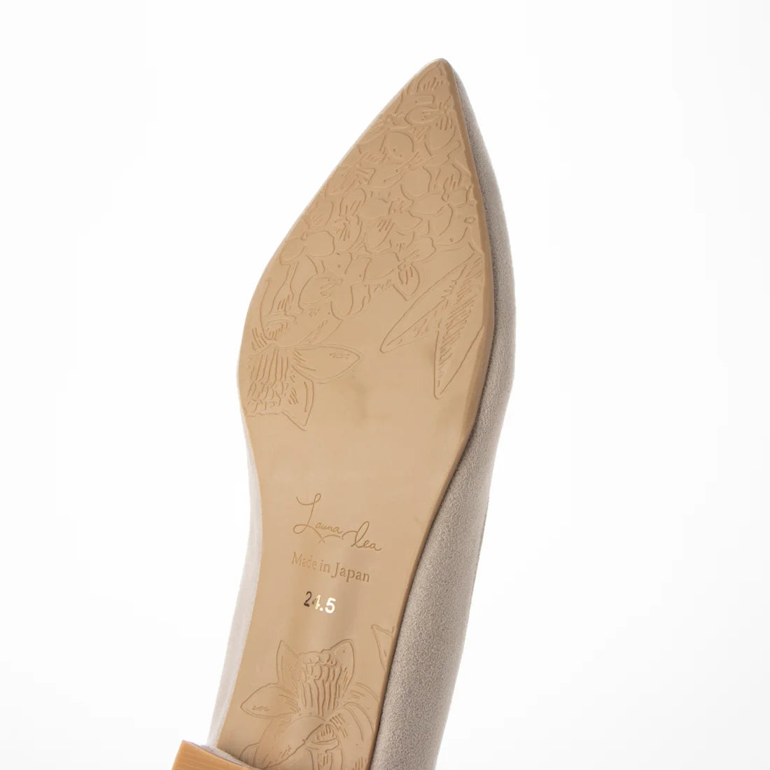 日本製 Launa lea 側切平跟高跟鞋 (492) ( 淺杏色／L Beige S )