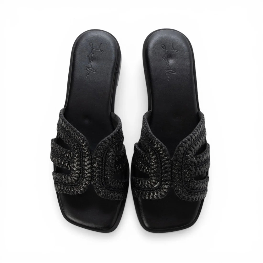 【新品預訂】日本製 Launa Lea 巴拿馬草編織材質平底涼鞋 (622)(黑色 Z/ Black Z)