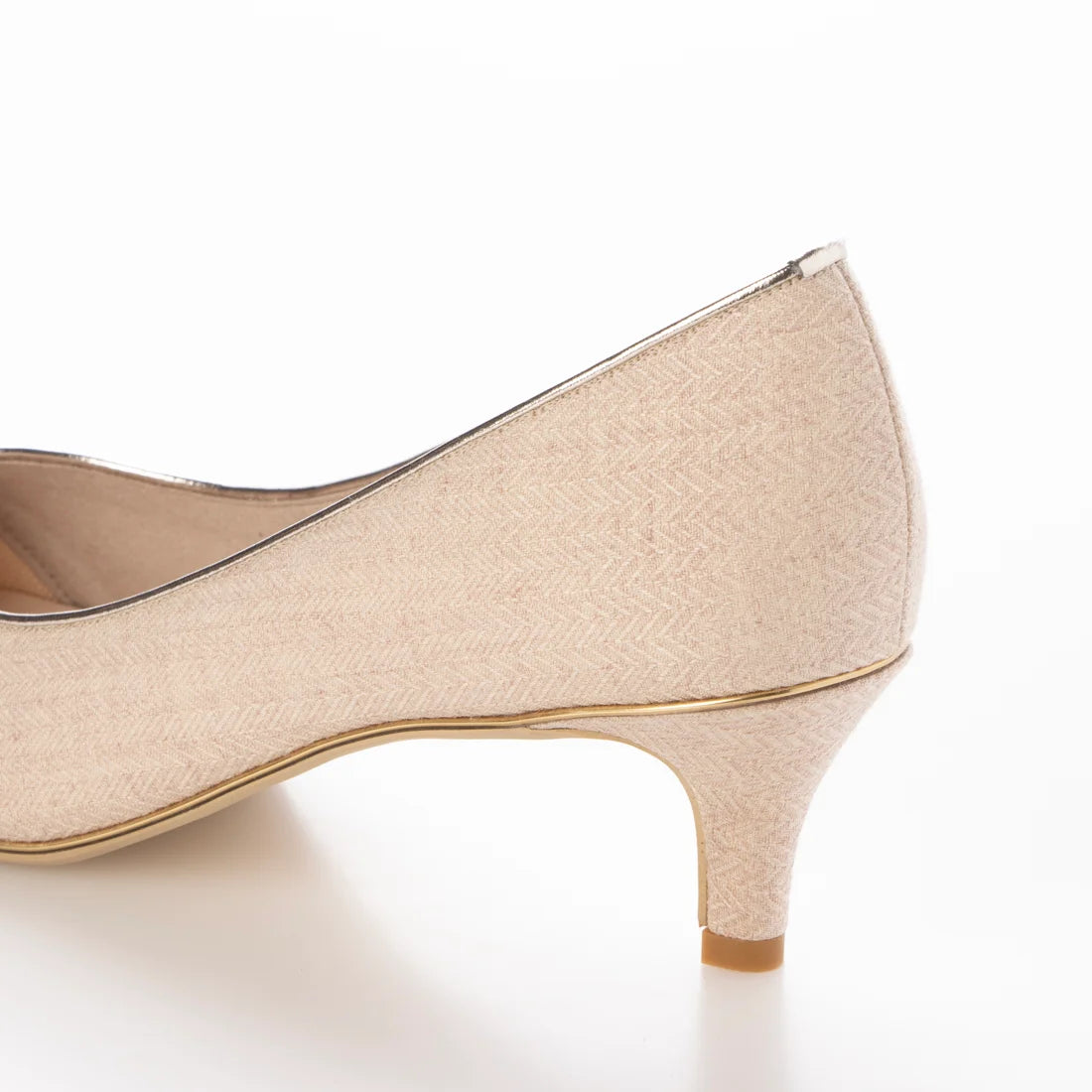 【新品預訂】日本製 Launa Lea Rich 5cm Gold Line高跟鞋 (80009F) (粉杏色Z / Pink Beige Z)