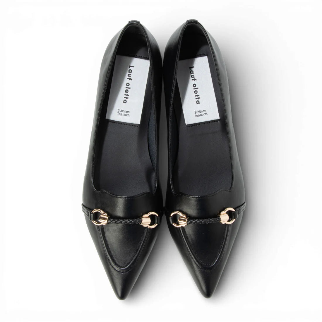 【新品預訂】日本製 Lauf Oletta [All Weather] 全天候軟皮革編織繩平底鞋（LRP146 BALCK） (黑色)