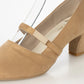 【新品預訂】日本製 Launa Lea 6cm踭杏仁頭瑪麗珍高跟鞋 (614）( 杏色 S / Beige S )
