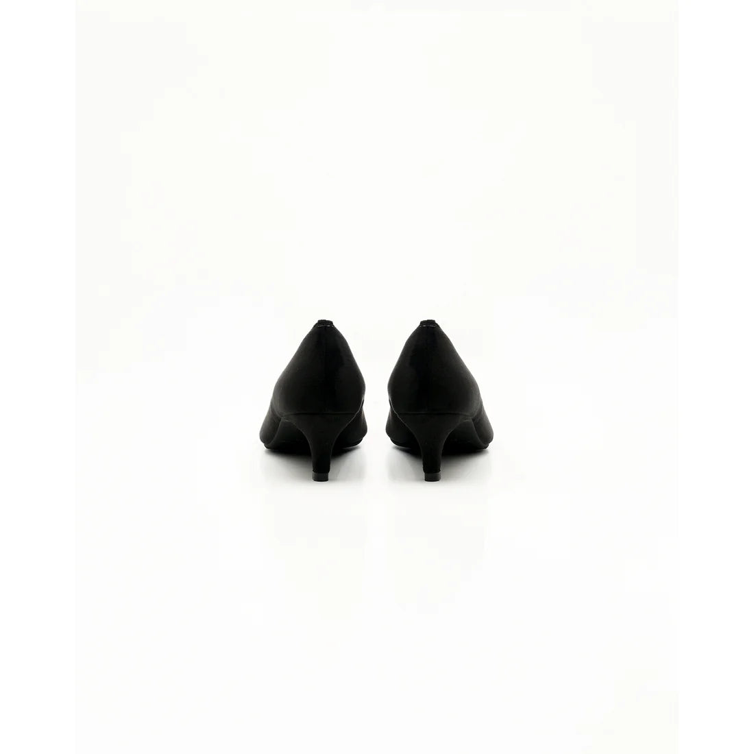 【新品】日本製Emma Francis   金色蝴蝶結 5cm 高跟鞋（黑色 絨面革）(5001b-S 101) BLK
