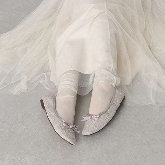 【新品預訂】日本製Lauf Oletta 織物材質柔軟褶皺無縫一體式芭蕾舞鞋 ( LH109 ROSE-Z ) (玫瑰色)