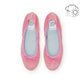 日本製【珍珠色調防水】Emma Francis 真皮 圓頭平底芭蕾舞鞋(02b-L S143)(Dark pink leather suede)（ダークピンク レザースエード）