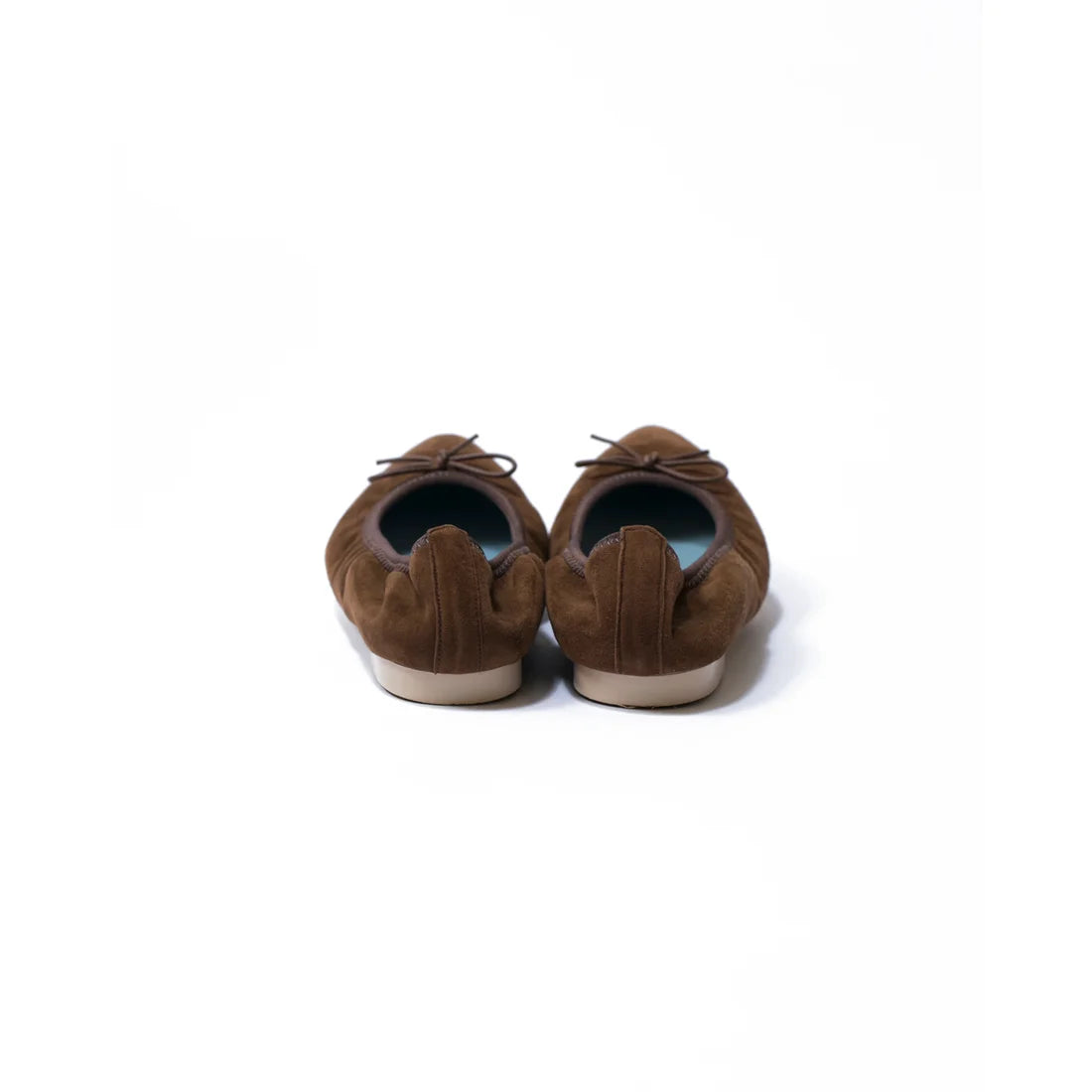 日本製【珍珠色調防水】Emma Francis 真皮 尖頭平底芭蕾舞鞋(01b-L S105)(Brown leather suede) （ブラウン レザースエード）