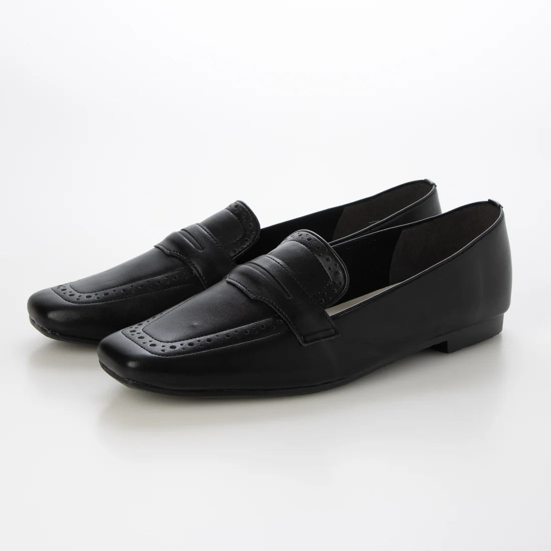 【新品預訂】日本製 Launa lea 方頭經典樂福鞋 (617) (黑色 / Black)