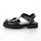 【新品預訂】日本製 Lauf Oletta T型帶3cm厚底涼鞋 (LP148 Black)(黑色)