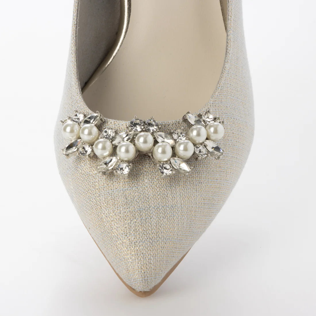 【新品預訂】日本製 Launa Lea 7cm踭珍珠水鑽高跟鞋 (619)( 淺藍色 Z/C / L Blue Z/C )