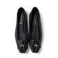 【新品預訂】日本製 Lauf Oletta 防水鑲邊流蘇設計的氣質平底鞋(LRH120 Black) (黑色)