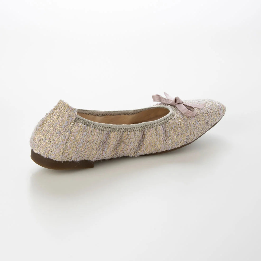 【新品預訂】日本製Lauf Oletta 織物材質柔軟褶皺無縫一體式芭蕾舞鞋 ( LH109 ROSE-Z ) (玫瑰色)