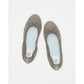 日本製【珍珠色調防水】Emma Francis 真皮 圓頭平底芭蕾舞鞋(02b-L S154)(Dark gray leather suede)（ダークグレー レザースエード）