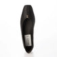 【新品預訂】日本製 Lauf Oletta 簡約金色配件踩踭平底鞋 (LH103 Black-S) (黑色)