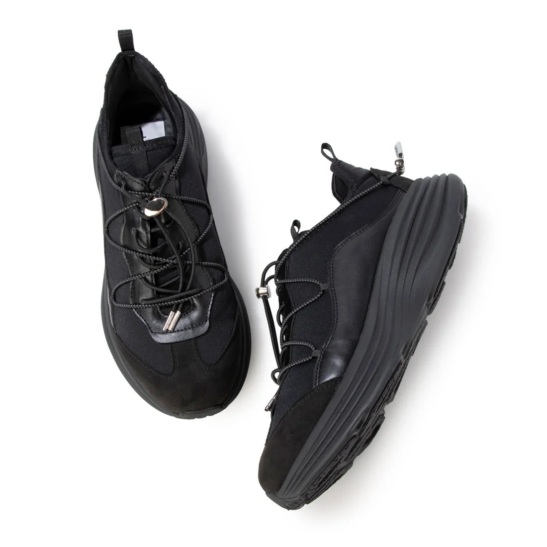 【新品預訂】日本 Lauf Oletta 4.5cm 厚底軟彈性運動鞋 (L155 Black-Z)(黑色)