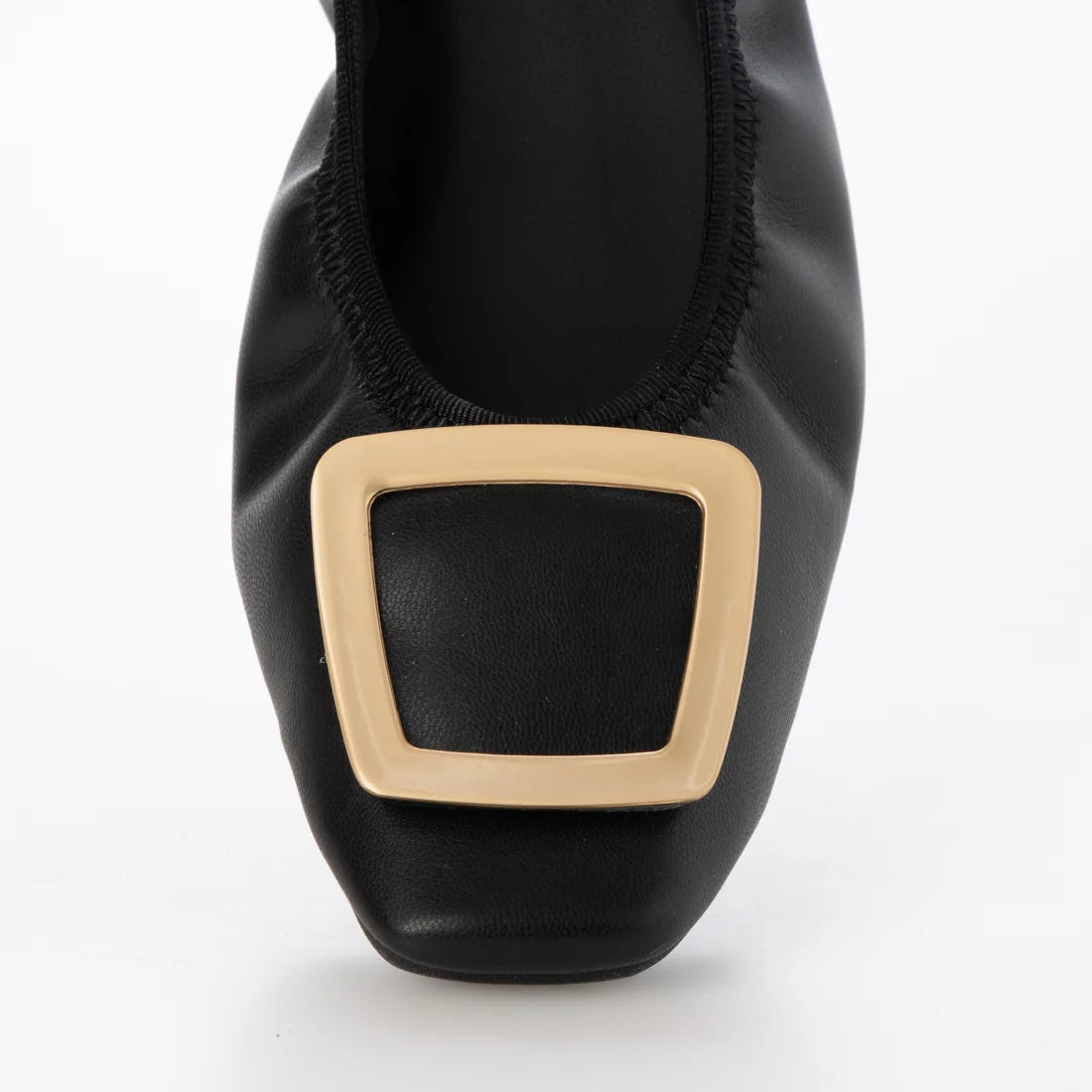 【新品預訂】日本製Lauf Oletta 防水 柔軟褶皺無縫一體式金扣芭蕾舞（LRH141）(BLACK）(黑色)