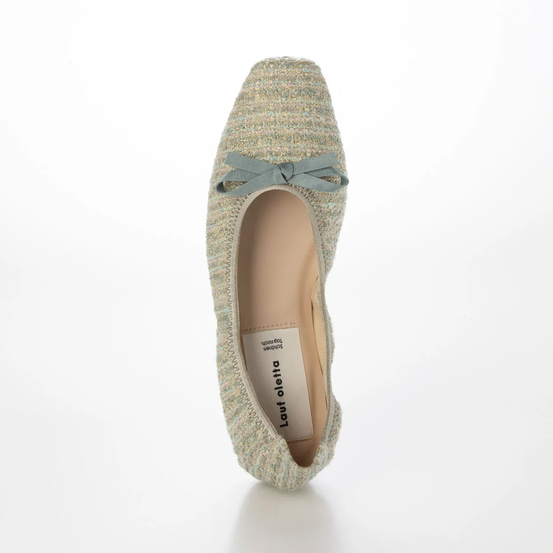 【新品預訂】日本製Lauf Oletta 織物材質柔軟褶皺無縫一體式芭蕾舞鞋 ( LH109 MINT-Z ) (薄荷綠色)