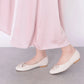 【新品預訂】日本製 Lauf Oletta   扭繩緞帶珍珠芭蕾鞋(L111 IVORY-S) (象牙色)