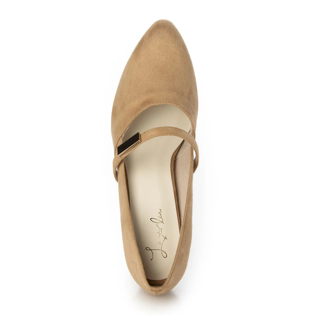 【新品預訂】日本製 Launa Lea 6cm踭杏仁頭瑪麗珍高跟鞋 (614）( 杏色 S / Beige S )