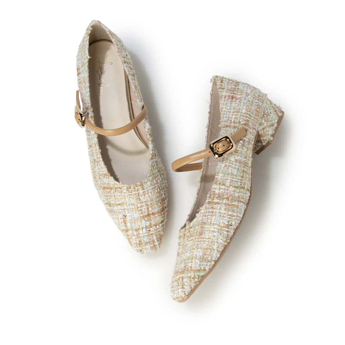 【新品預訂】日本製 Launa lea 3cm踭扣環肩帶樂福鞋 (609) （薄荷Z/C / Mint Z/C)