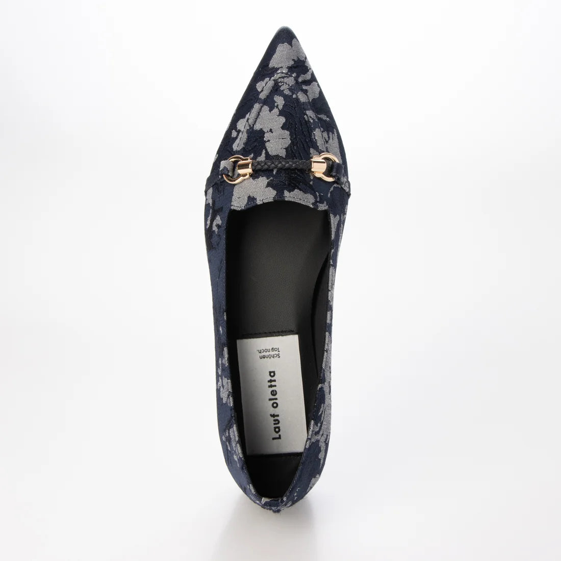 【新品預訂】日本製 Lauf Oletta 軟皮革編織繩平底鞋（LP146 NAVY-ZC） (深藍色)