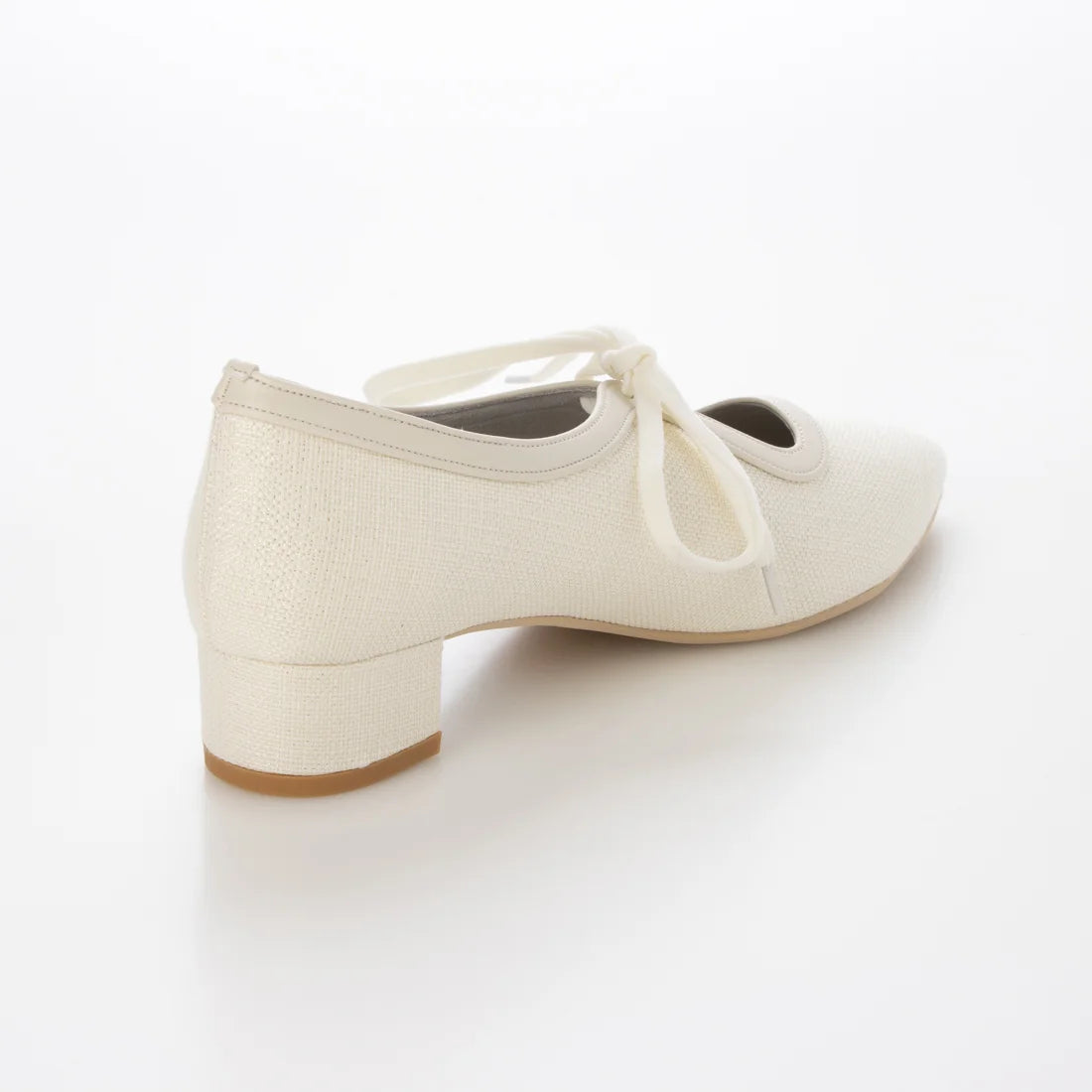 【新品預訂】日本製Emma Francis  3cm踭 經典蝴蝶結高跟鞋（象牙色）(3002g-Z 177)