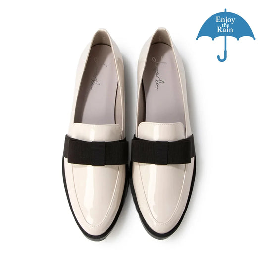 【新品預訂】日本製 Launa lea Rainy Day 寛帶晴雨樂福鞋 (R9021)  (象牙色/ Ivory E)