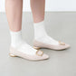 【新品預訂】日本製 Launa lea 金色方扣平底鞋 (576) (杏色 Z/C / Beige Z/C )