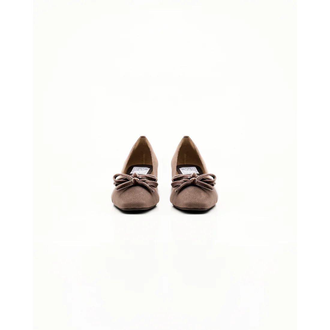 【新品】日本製Emma Francis   蝴蝶結3cm方頭高踭鞋（橡木色絨面革）(3004a-S 141) Oak