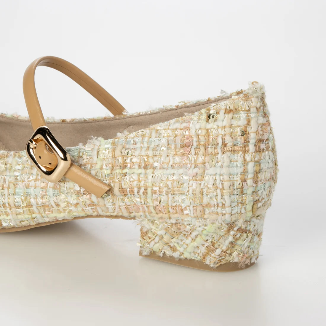 【新品預訂】日本製 Launa lea 3cm踭扣環肩帶樂福鞋 (609) （薄荷Z/C / Mint Z/C)