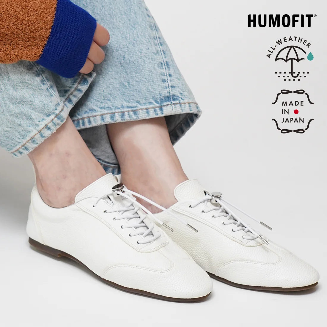 日本製 Lauf Oletta [All Weather] 全天候柔軟繫帶芭蕾鞋 (LRH105 WHITE) (白色)