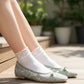 【香港限定】日本製 Launa lea 蕾絲方頭平底鞋 (BH7607A)(綠色 / green)