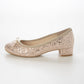 【新品預訂】日本製 Launa lea 3.5cm 踭圓頭跟芭蕾高跟鞋 ( B5601A ) (粉杏色Z/ PK Beige Z)