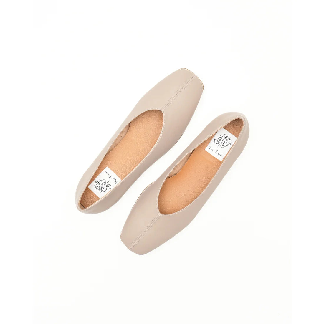 【新品預訂】日本製Emma Francis   V形中心接縫金線平底鞋（炭灰色光滑）(03aa-P 155) C/GRY