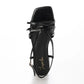 【新品預訂】日本製 Launa Lea 3.5cm踭 迷你蝴蝶結綁帶涼鞋 (628)(黑色/ Black)