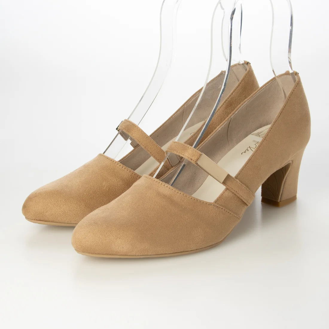 【新品預訂】日本製 Launa Lea 6cm踭杏仁頭瑪麗珍高跟鞋 (614）( 杏色 S / Beige S )