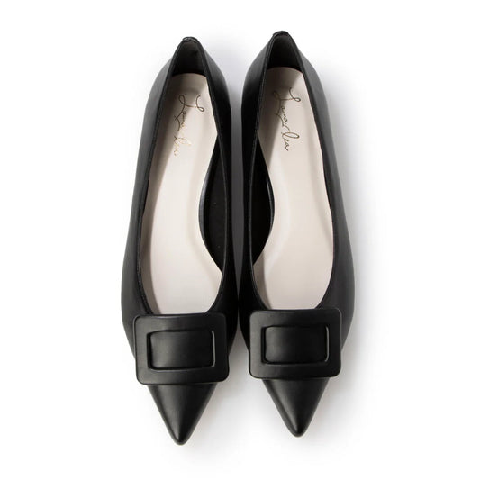 日本製 Launa lea 扣尖頭高跟鞋 (459A) (黑色/ Black)