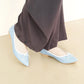 日本製 Launa lea 蝴蝶結尖頭啞面芭蕾晴雨鞋( RB4001A ) (淺藍色/L Blue)