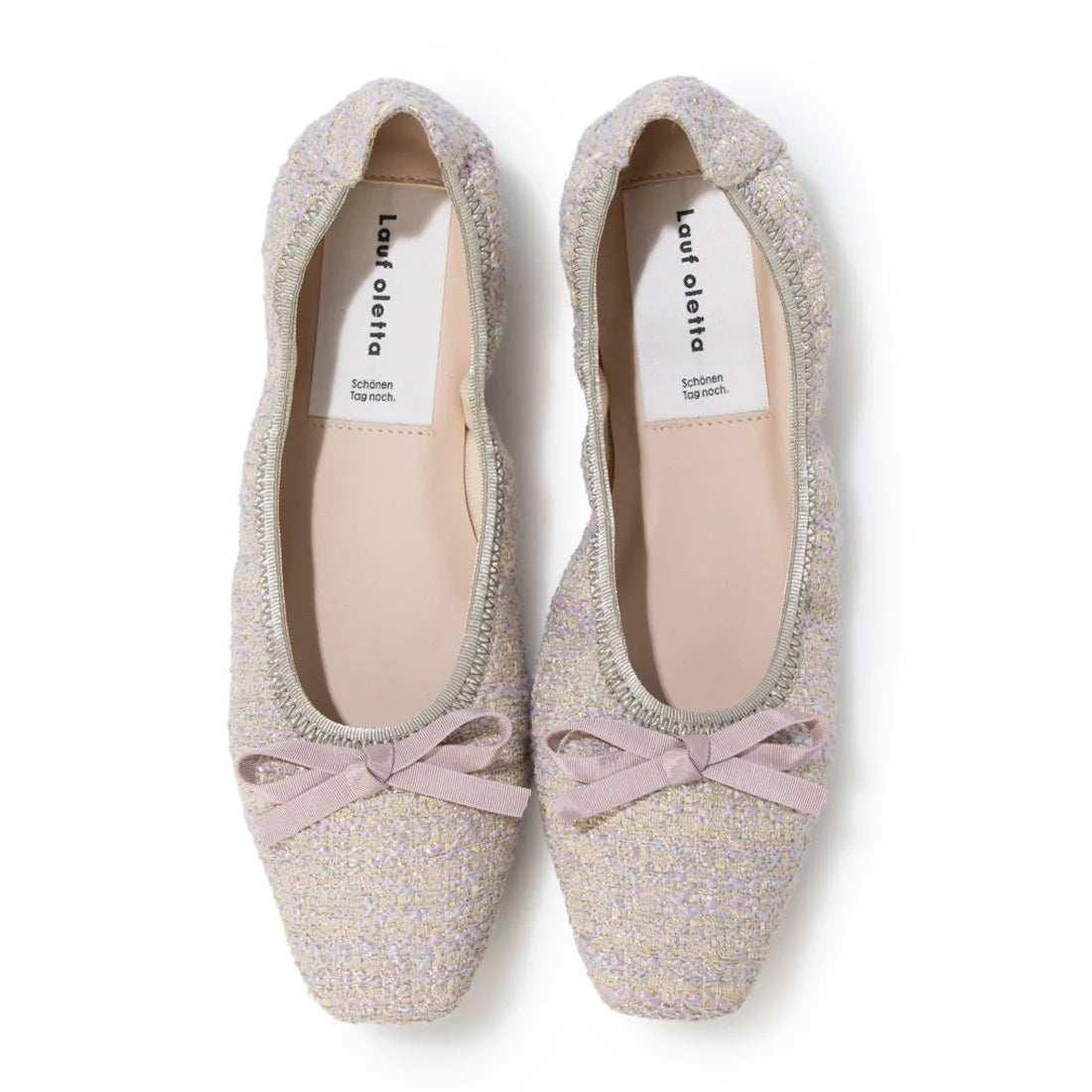 【新品預訂】日本製Lauf Oletta 織物材質柔軟褶皺無縫一體式芭蕾舞鞋 ( LH109 ROSE-Z ) (玫瑰色)