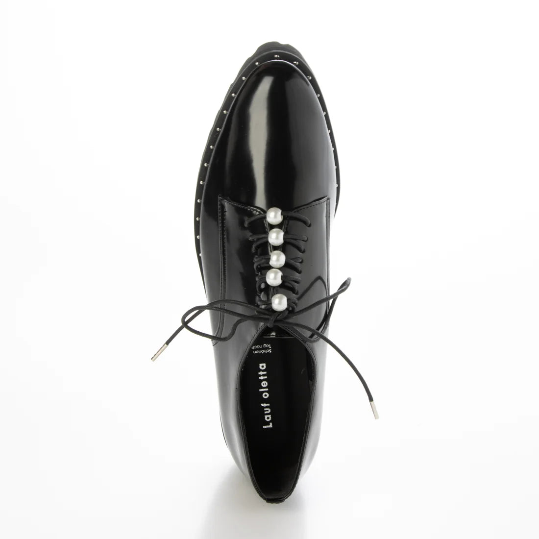 【新品預訂】日本製 Lauf Oletta [All Weather] 全天候防水輕盈珍珠繫帶鞋（LRH128 BLACK-G） (黑色)